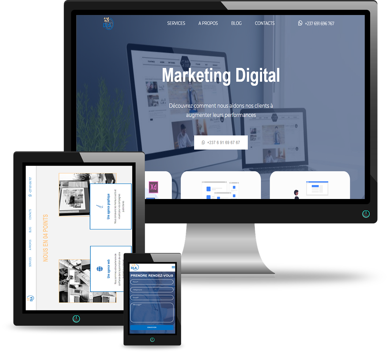 visuel publicitaire site web Digital Life AdGency